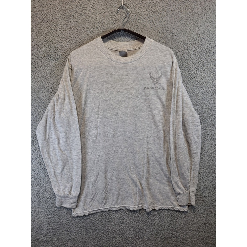 VTG Soffe U.S. Air Force Reflective T-Shirt Men Large Heather Gray Training Wear
